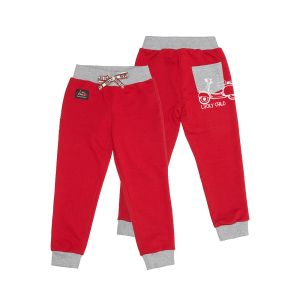 Брюки Лемур в Париже красные