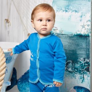 Кофточка Крабики синяя Кофточка Крабики синяя