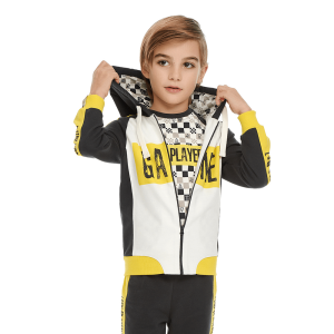 Куртка Пазл футер молочный