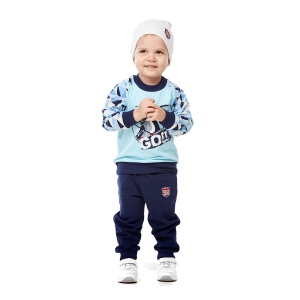 Брюки Северный ветер футер синий