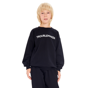 Толстовка Мама знает как! черная «TROUBLEMAKER»
