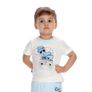 Футболка Селфи голубая