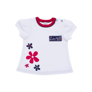 Футболка с цветочным принтом Романтик 