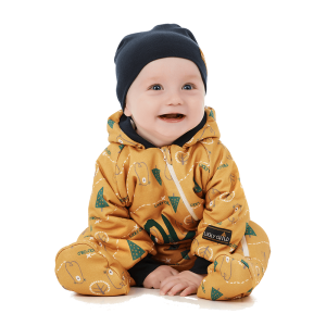 Комбинезон на синтепоне Зимние каникулы цветной