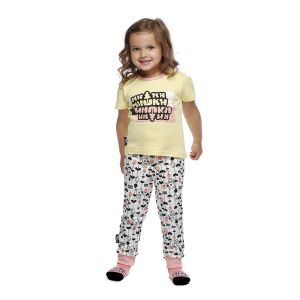 Пижама с брюками МИ-МИ-МИШКИ© жёлтая