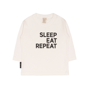 Лонгслив Мама знает как! молочный «SLEEP. EAT. REPEAT»