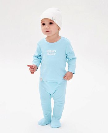 Фото Комплект одежды Mom's baby голубой
